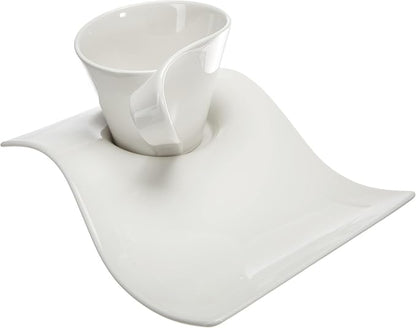 Villeroy & Boch NewWave Caffè Cappuccino Set, 3 Pieces, Premium Porcelain - Image 4