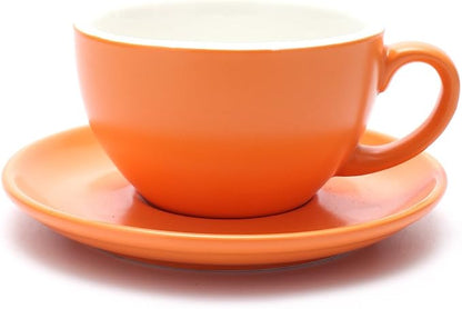 Coffeezone Ceramic Latte Art Cup and Saucer by Coffeezone