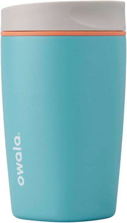 Owala SmoothSip Slider Insulated Stainless Steel Coffee Tumbler, Reusable Iced by Unknown