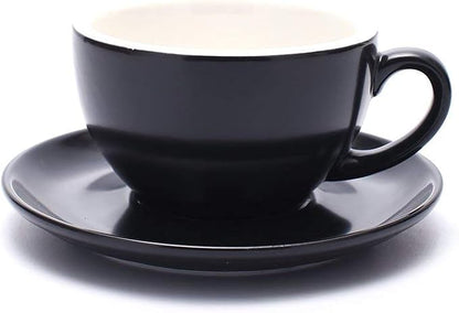 Coffeezone Ceramic Cup and Saucer Cappuccino Latte Art and Manual Brew Coffee by Coffeezone