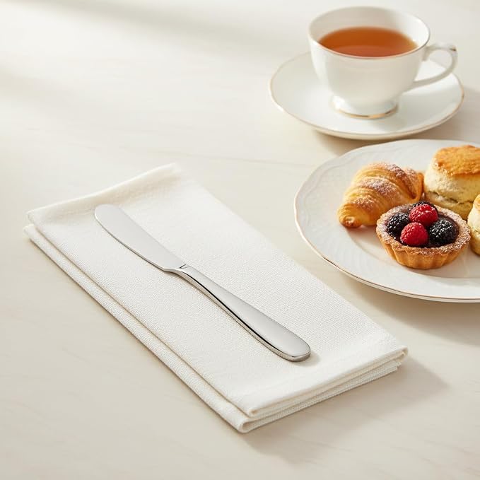 4 Pieces Set Butter knife, Pate Knife Cheese Spreader, Thick and Smooth Handle - Image 2
