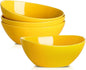 HASENSE Large Serving Bowls, Ceramic Salad Mixing Bowls, 42 Ounce Serving Dishes by Hasense