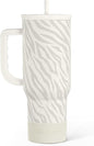 SANDJEST Zebra Skin 40oz Slider Tumbler by SANDJEST