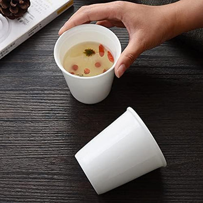 Sizikato 6pcs Porcelain Tumbler, 6 Oz Drinking Glasses Ceramic Cups - Image 3