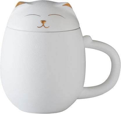 HEER Cat Ceramic Tea Mug 13.5oz by HEER