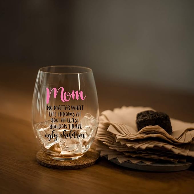 Perfectinsoy Funny Mom Wine Glass - Image 7
