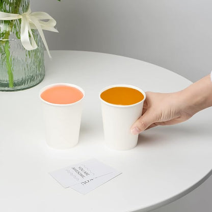 RACETOP 8 oz Disposable Paper Coffee Cups, 1000 Pack | Leak-proof Paper - Image 4