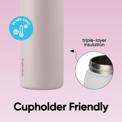 Owala FreeSip Stainless Steel Water Bottle 32 oz Dreamy Field - Image 4