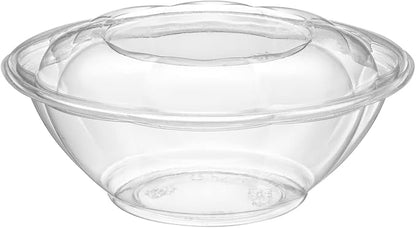 GUSTO [24 oz. - 50 Count Clear Plastic Salad Bowls - Perfect - Image 2