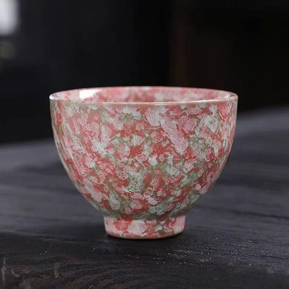 Teacups, Sake Cups Handmade Ceramic Mug Set 2.5 oz 6 Color Earthenware Teacups - Image 5