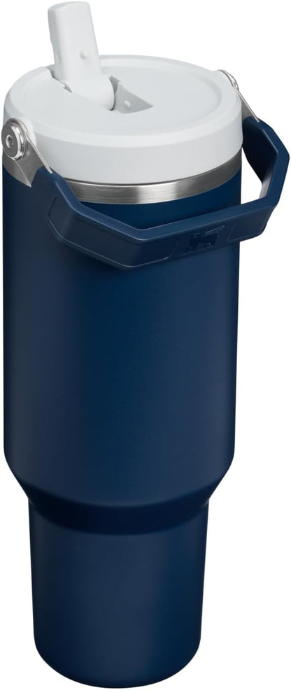 STANLEY IceFlow 2.0 Flip Straw Tumbler, 40 oz, Dark Navy | Easy Carry Handle | - Image 3