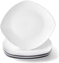 10" Square Dinner Plates Set of 4, Appetizer & Dessert, Dishwasher Safe by fMBB