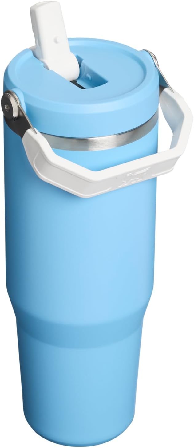 STANLEY IceFlow 2.0 Flip Straw Tumbler, 30 oz, Team Light Blue White | Easy - Image 2