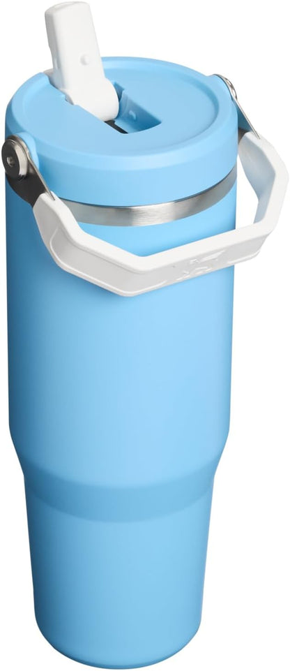 STANLEY IceFlow 2.0 Flip Straw Tumbler, 30 oz, Team Light Blue White | Easy - Image 2