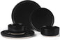 LIANYU Plates and Bowls Sets for 2, 6 Piece Stoneware Dinnerware Set, Porcelain by LIANYU