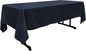 LA Linen Polyester Poplin Washable Rectangular Tablecloth, Stain and Wrinkle Resistant Table Cover 60x102, Fabric Table Cloth for Dinning, Kitchen, Party, Holiday 60 by 102-Inch, Navy