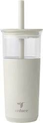 REDUCE Aspen - 20oz Vacuum Insulated Glass Tumbler - Extra Wide Straw & Lid | by Reduce