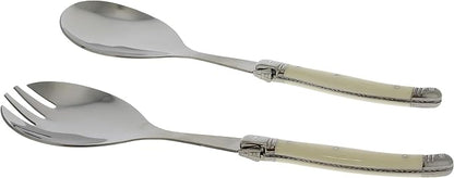 Laguiole Connoisseur Faux Ivory Salad Servers, 2 Piece Set - Image 2