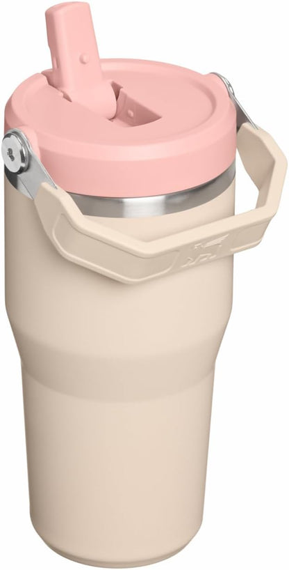 STANLEY IceFlow 2.0 Flip Straw Tumbler, 20 oz, Champagne | Easy Carry Handle | - Image 3