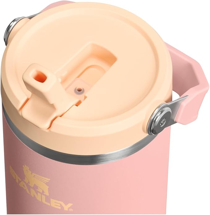 STANLEY IceFlow 2.0 Flip Straw Tumbler, 30 oz, Peach Rose | Easy Carry Handle | - Image 2