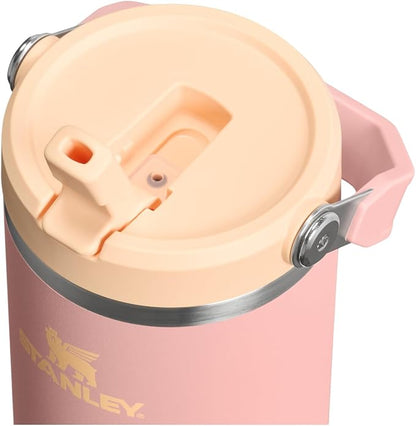 STANLEY IceFlow 2.0 Flip Straw Tumbler, 30 oz, Peach Rose | Easy Carry Handle | - Image 2