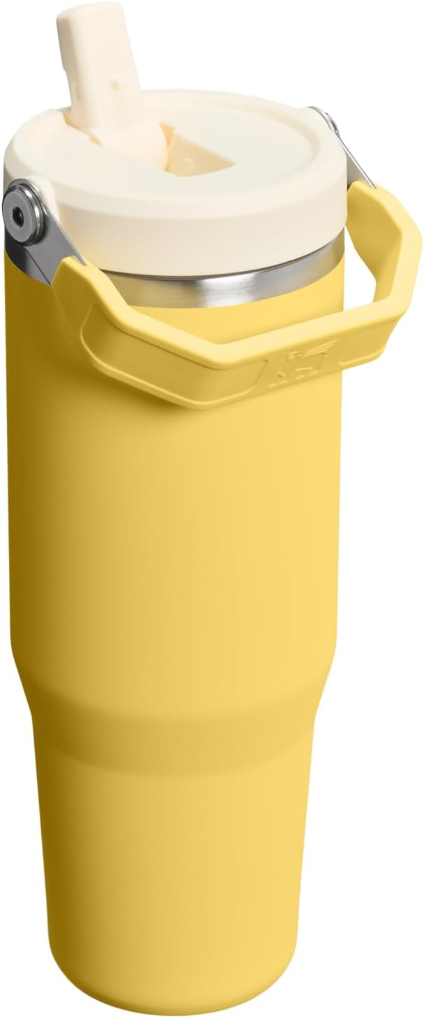 STANLEY IceFlow 2.0 Flip Straw Tumbler, 30 oz, Daffodil | Easy Carry Handle | - Image 3