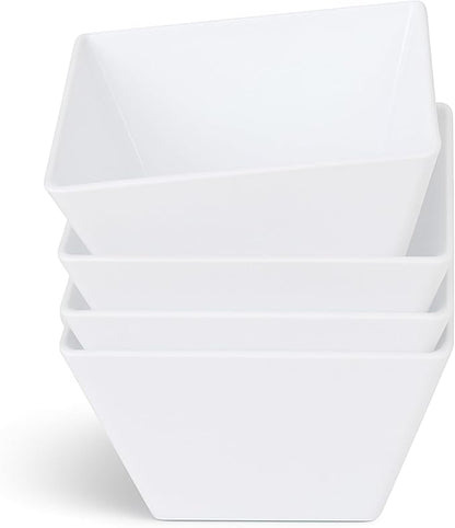 Navy Table Set for 6 with Tablecloth, White Square Dinner Plates, Bowls & Gold Candle Holders – Modern Navy & White Tablescape for Shabbat, Holidays, Dinner Parties & Events