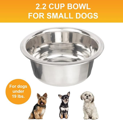 Neater Pet Brands 2.2 Cup Stainless Steel Dog Bowls, 1 Single Neater Feeder - Image 2