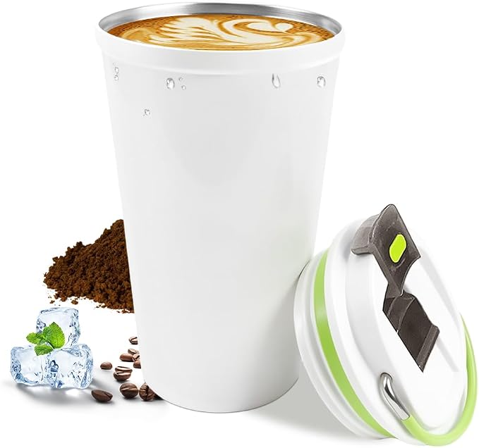 SPLMIFA Travel coffee mugs leak-proof, reusable coffee cup by SPLMIFA