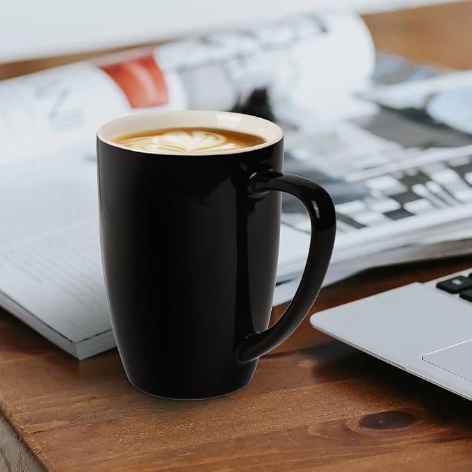 homEdge Porcelain Mug Set, 12 Ounces Cup - Image 3