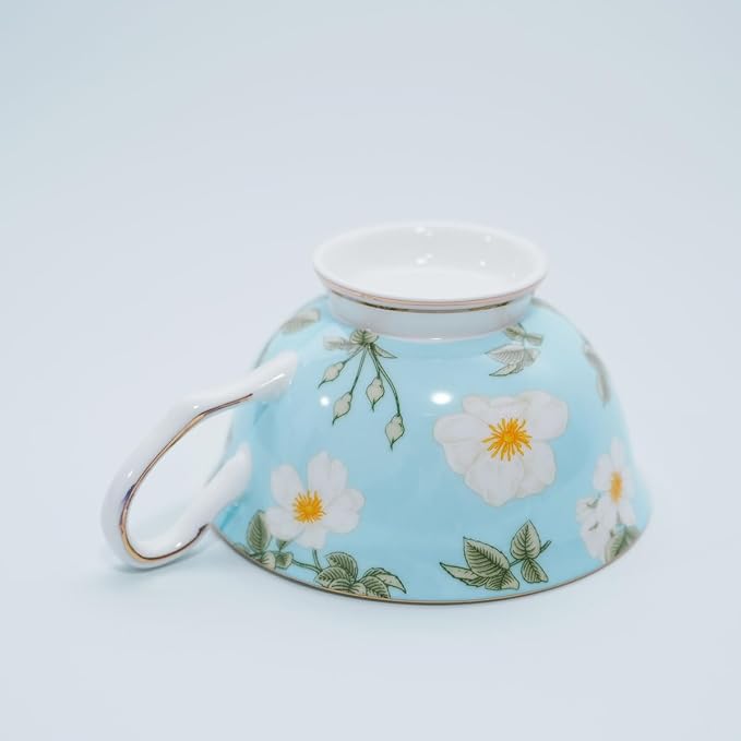 Bone China Tea Cup and Saucer Set - Image 4