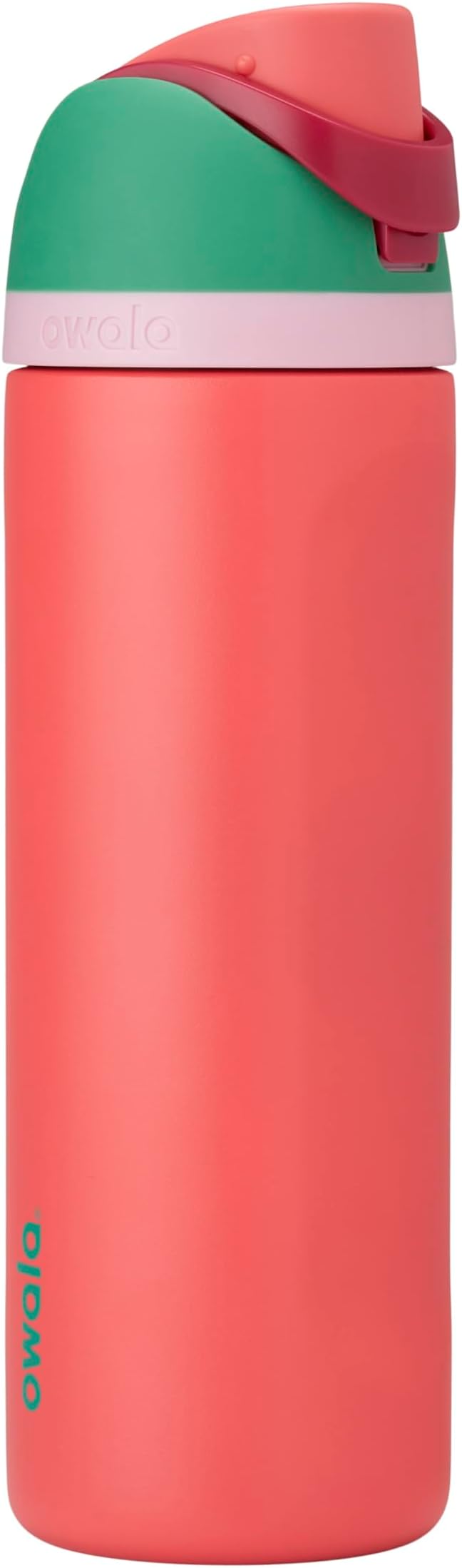Owala FreeSip Stainless Steel Water Bottle 24 oz Strawberry Fields by Unknown