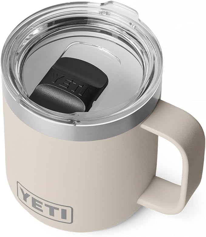 YETI Rambler 10 oz Ceramic Lined Stackable Mug, Vacuum Insulated, Stainless by YETI
