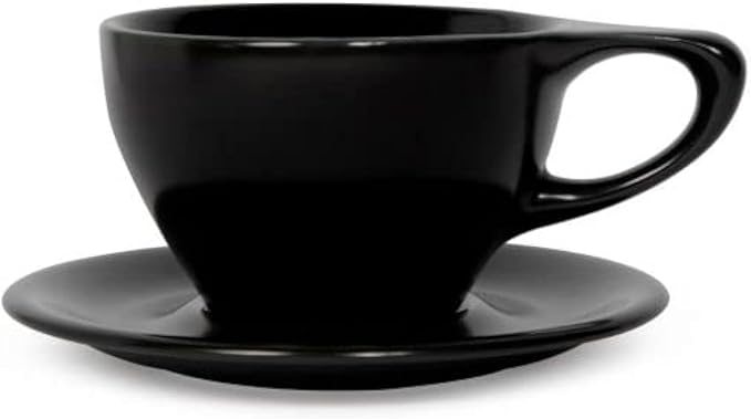 notNeutral Lino Porcelain Cup & Saucer Large Latte 12 oz by notNeutral