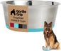 GORILLA GRIP Dog Bowl, Holds 8 Cups, Food Grade 304 Stainless Steel Food and by Unknown