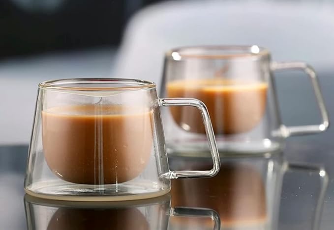 M Kae Home, Double Wall Glass Cup, 200 ml - Image 4