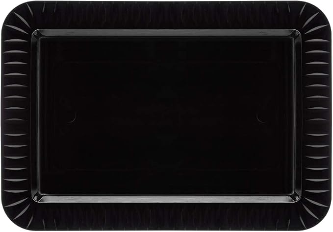 Party Essentials Elegance Quality Hard Plastic 5 x 7-Inch Rectangular Appetizer by PartyEssentials