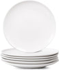 White Dinner Plates Set of 6, 10 Inch Ceramic Plates – White Porcelain Dinner Plates for Kitchen, Serving & Everyday Use, Microwave & Dishwasher Safe