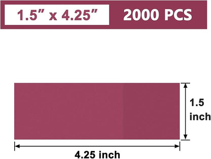 Self-Adhesive Napkin Bands, Burgundy | Wrap silverware & napkins, elegant table - Image 2