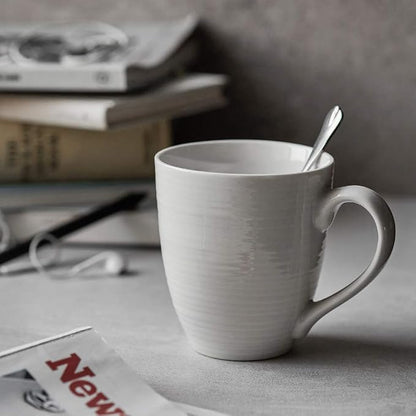 DOWAN Coffee Mugs, 17 Oz Coffee Mug Set of 6, Corrugated Tea Mugs - Image 6
