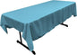 LA Linen Polyester Poplin Washable Rectangular Tablecloth, Stain and Wrinkle Resistant Table Cover 60x90, Fabric Table Cloth for Dinning, Kitchen, Party, Holiday 60 by 90-Inch, Turquoise Dark