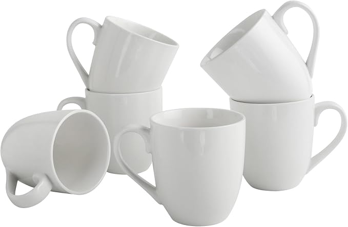 Coffee Mugs Set of 6, 16Oz Large Ceramic Mugs by FEENMAICeramicHome