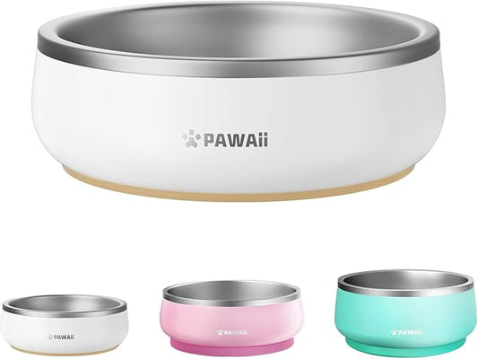 Pawaii Small Dog Bowl, 12 oz Stainless Steel Food and Water Bowl, 1 Pack | by Pawaii