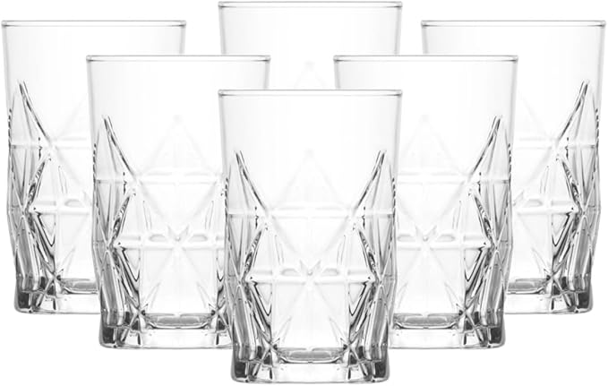 BOHEM'S Small Juice Glasses, Mini Clear Glass Cups Tumblers, Drinking Glassware - Image 3