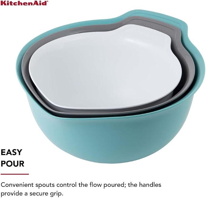 KitchenAid Universal Nesting Plastic Mixing Bowls, 2.5 quart, 3.5 quart - Image 4