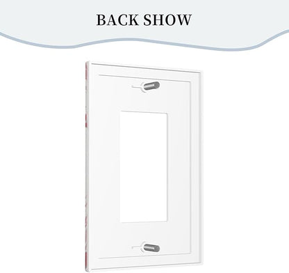 Outlet Covers Baseball Sports Ball Game 1 Gang Wall Plate Single Rocker Light Switch Cover Decorative GFCI Receptacle Electrical Switchplate for Bathroom Bedroom Decor（2 Pack）