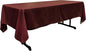 LA Linen Polyester Poplin Washable Rectangular Tablecloth, Stain and Wrinkle Resistant Table Cover 60x120, Fabric Table Cloth for Dinning, Kitchen, Party, Holiday 60 by 120-Inch, Burgundy