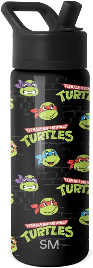Simple Modern TMNT Kids Water Bottle & Toddler Cup | 18oz | Insulated Stainless by Unknown