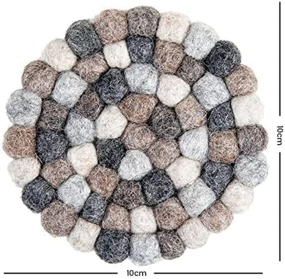 Round Felt Ball Coasters - Image 6