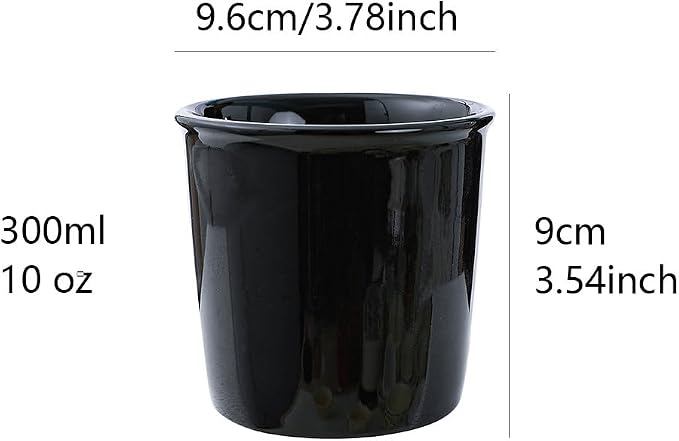 Ceramic household toothbrush cup, 300ml large capacity | Minimalist handle-less - Image 2